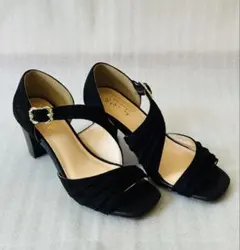 axes femme アクシーズファム アシンメトリーサンダルブラックS