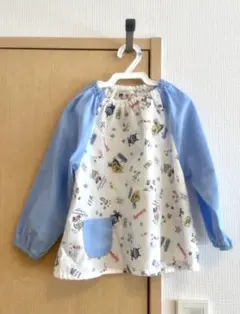 アンパンマン スモック 100 長袖 美品 ポケット付き 子ども用