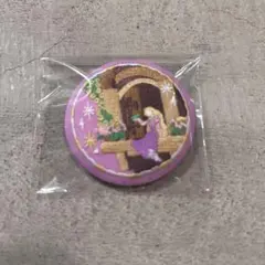 ディズニー刺繍　ラプンツェル 缶バッジ