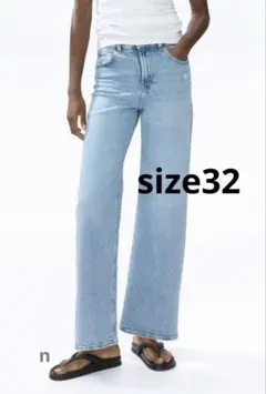 H&M RELAXED デニムパンツ ライトブルー 32/30 - メルカリ