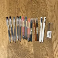 無印良品　蛍光ペン　ボールペン　13本まとめ売りのサムネイル