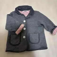 familia グレー ボタン付きジャケット