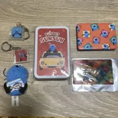 パペットスンスン　ミラー　ステッカー　伴奏　キーホルダー　シール　カラビナ