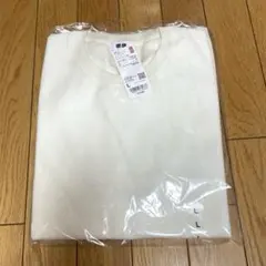 【新品】UNIQLO ウォッシャブルミラノリブニットTシャツ　L