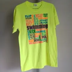 GILDAN製 Swimming ◀S ▶ネオンイエローアメリカ古着
