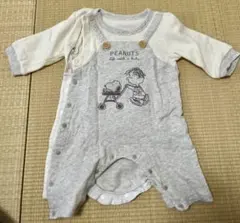PEANUTS スヌーピー ロンパース 60-70cm