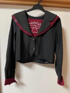 コスプレ セーラー服 (黒×赤)