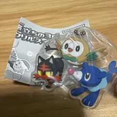ポケモン 旅立ちの3匹 アクリルスイング モクロー＆ニャビー＆アシマリ