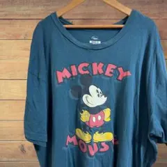 Disney ミッキー Tシャツ XL フェード USA古着
