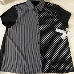 【新品】　半袖ブラウス