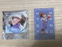 忍たま乱太郎 みんなで商い ver 缶バッジ クリアカード 鉢屋 不破