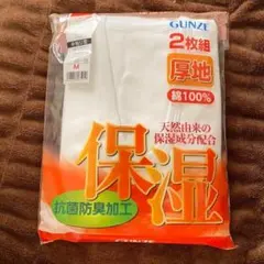 GUNZE 半袖U首 Tシャツ 2枚組 M