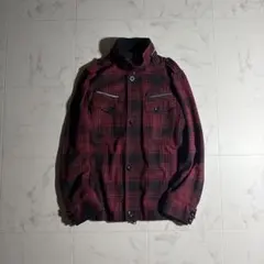 Y2K Check Military Jacket Zip Archive
