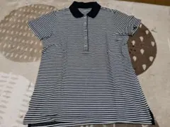 UNIQLOストライプ 半袖ポロシャツ Mサイズ