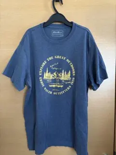 Eddie Bauer アウトドアTシャツ L ネイビーのサムネイル