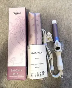 SALONIA ミニ セラミックカール ヘアアイロン ラプンツェルデザイン