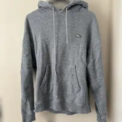 LACOSTE グレー フード付きパーカー M