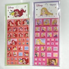ディズニー　タイルシール　ラプンツェル　アリエル