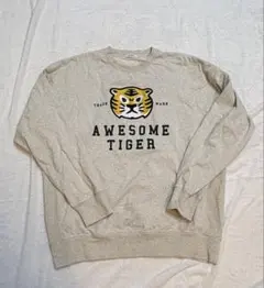 graniph AWESOME TIGER スウェット XLサイズ　ライトグレー