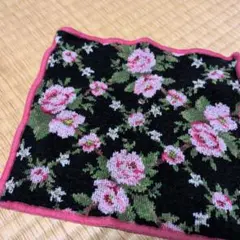 最終値下げ価格！FEILER 花柄 ハンカチ 黒 ピンク