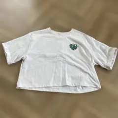 ホワイト Tシャツ Mサイズ ハートロゴ