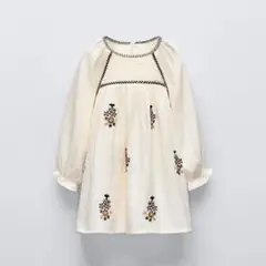ZARAKIDS ザラキッズ　ハニカム刺繍ワンピース　92のサムネイル