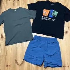 ユニクロメンズ Tシャツ2枚とショートパンツ1枚 3点セット