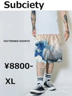 Subciety 転写プリントハーフパンツ　男女兼用のサムネイル