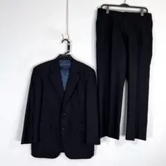 【PRODUCE】ブラック ストライプ セットアップスーツ メンズ 94AB4