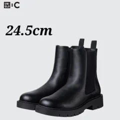 UNIQLO:C コンフィールタッチサイドゴアショートブーツ　24.5cm