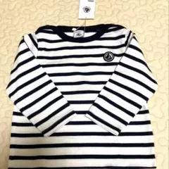 プチバトー 長袖Tシャツ マリン 18m/81cm