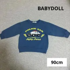 BABYDOLL　パトカー　トレーナー　90cm
