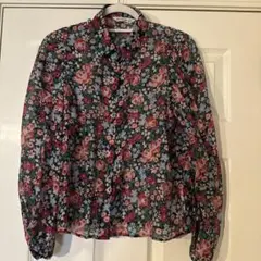 Stradivarius 花柄 長袖シャツ ブラウス Mサイズのサムネイル