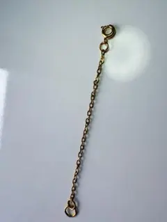 ゴールドメッキのチェーンタイプのネックレス用延長アジャスター、約8cm