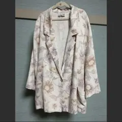 ジャケット 古着 レトロ 花柄