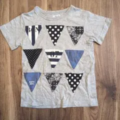 BLEU AZUR 三角形パターンTシャツ 120のサムネイル