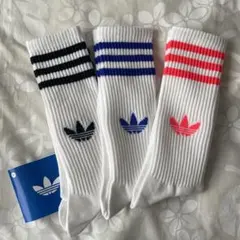 新品　アディダス　靴下　スリーストライプス　ハイクルーソックス　22-24Ｓ