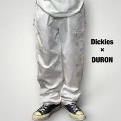 Dickiesディッキーズペインターパンツダブルニーペンキ飛び白ホワイト
