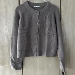 【美品】GU ニットカーディガン ベージュ XLサイズ