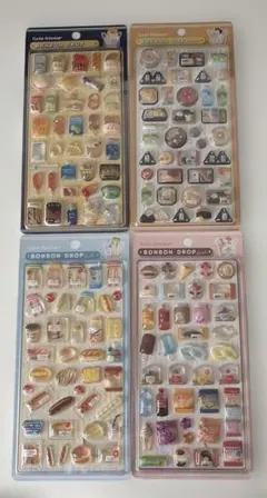全て国内正規品　コンビニボンボンドロップシール４枚セット