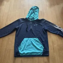 Nike フード付きパーカー Sサイズ ネイビー/ターコイズ