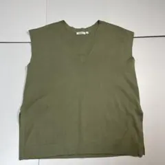 niko and... ニコアンド　ニットベスト　ニット　グリーン　4 セーター