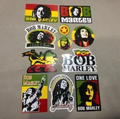 ボブマーリー・レゲエ・ONE LOVE・ラスタファリのステッカー11枚セット