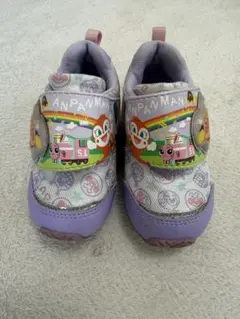 ⭐︎ 14cm アンパンマン スニーカー 紫色 ベルクロ式