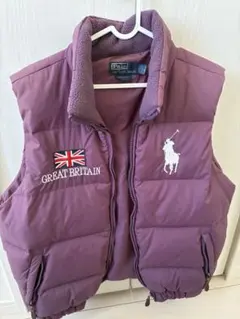 ラルフローレンダウンベスト　紫　XXL