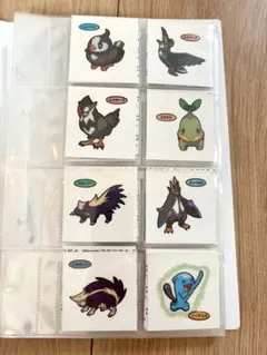 美品　ポケモンパン　シール　109枚　シールホルダー　2冊付き