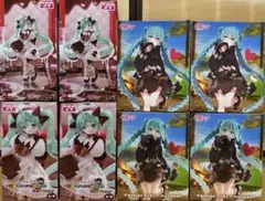 初音ミク チロルミク4体、Fashion フィギュアOutdoor4体