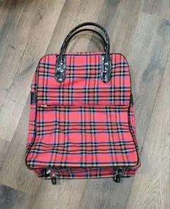 メル56521様専用♪タータンチェック キャリーカートバッグ