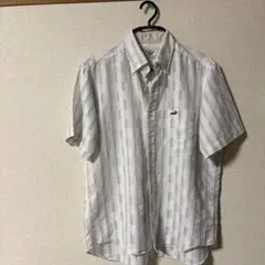Crocodile 半袖シャツ ストライプ柄 Mサイズのサムネイル