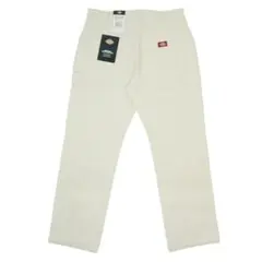 W30L30新品ディッキーズDICKIESダブルニーペインターワークパンツオフ白